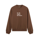 Buy Me Lingerie Oversize Sweatshirt - Kahverengi - ön görünüm