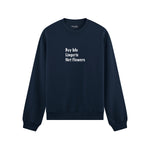 Buy Me Lingerie Oversize Sweatshirt - Lacivert - ön görünüm