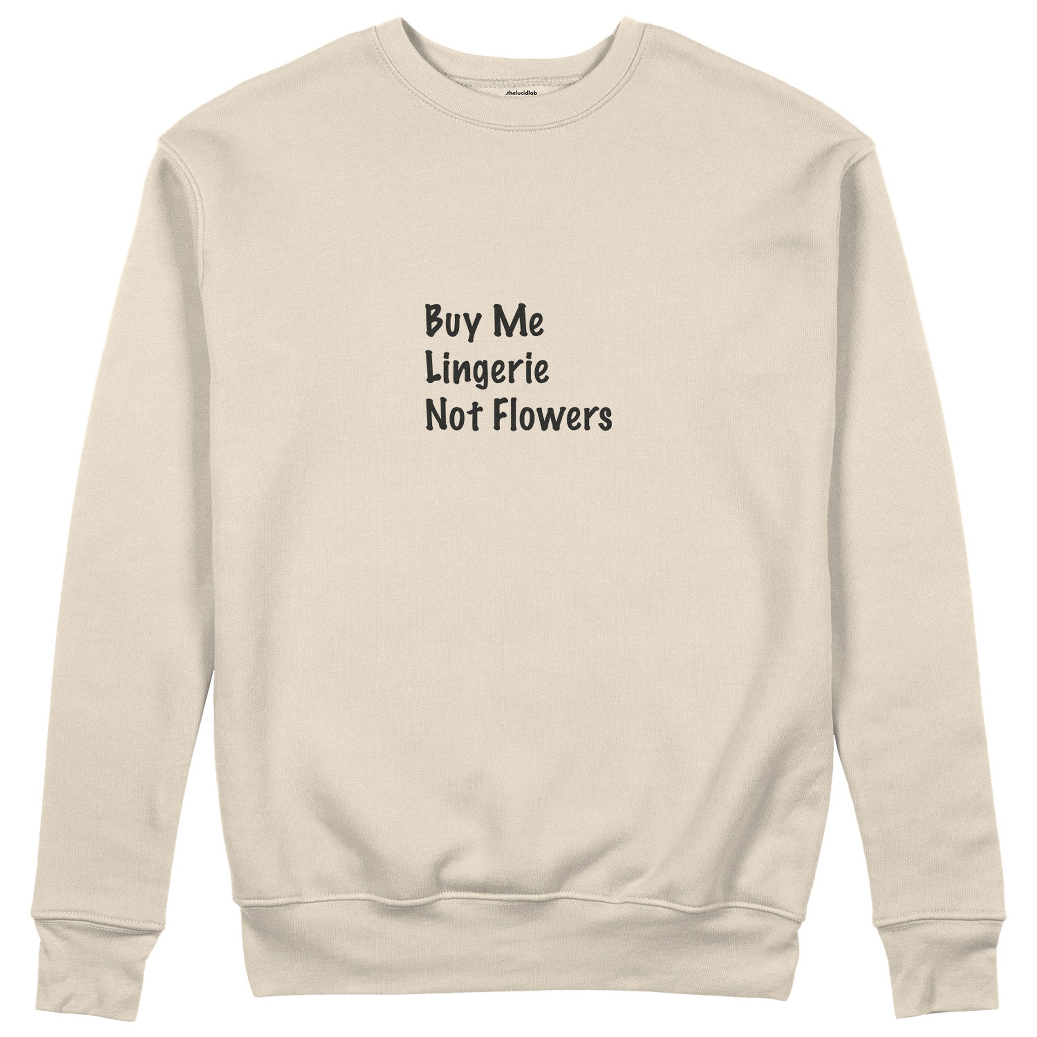 Buy Me Lingerie Sweatshirt - Bej - ön görünüm