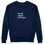 Buy Me Lingerie Sweatshirt - Lacivert - ön görünüm
