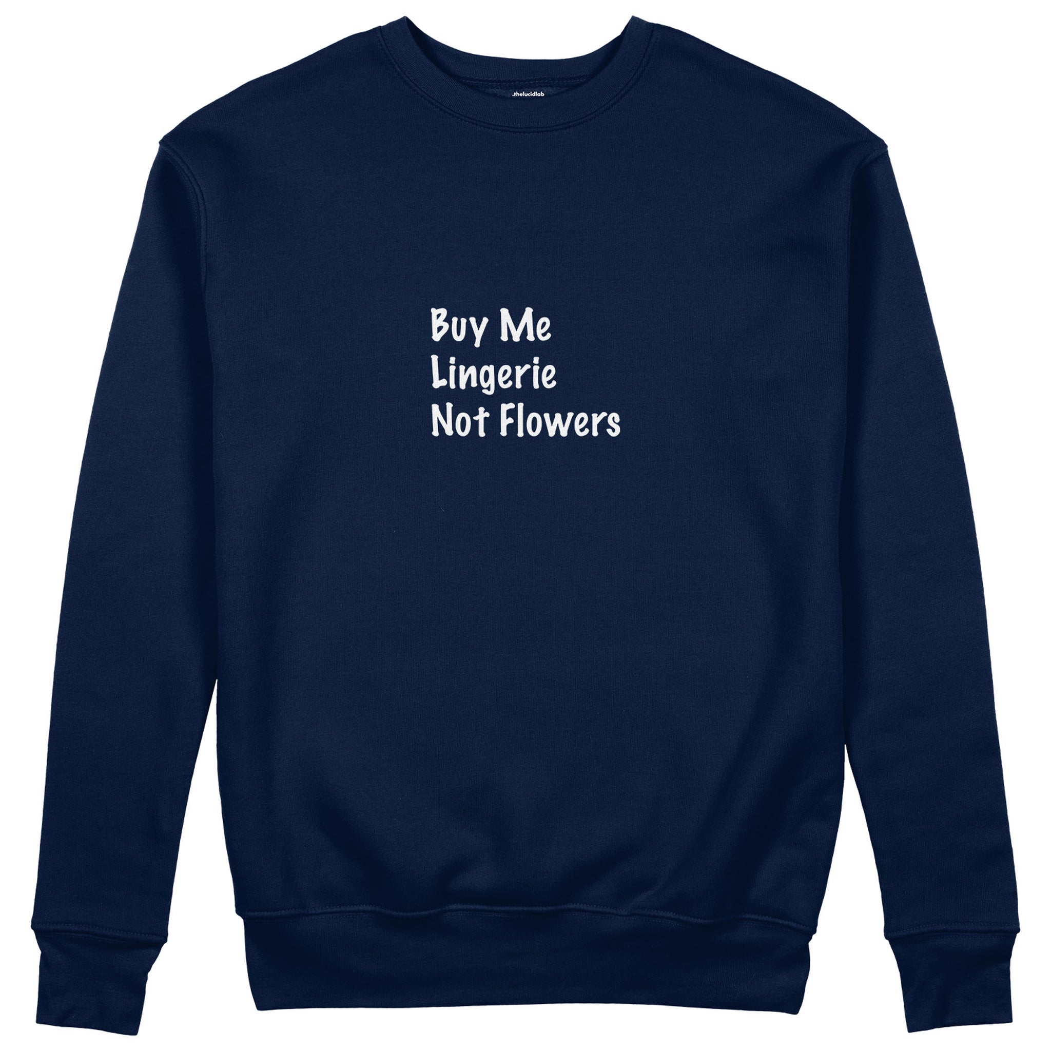 Buy Me Lingerie Sweatshirt - Lacivert - ön görünüm