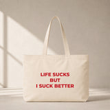 Life Sucks Weekend Tote Bag