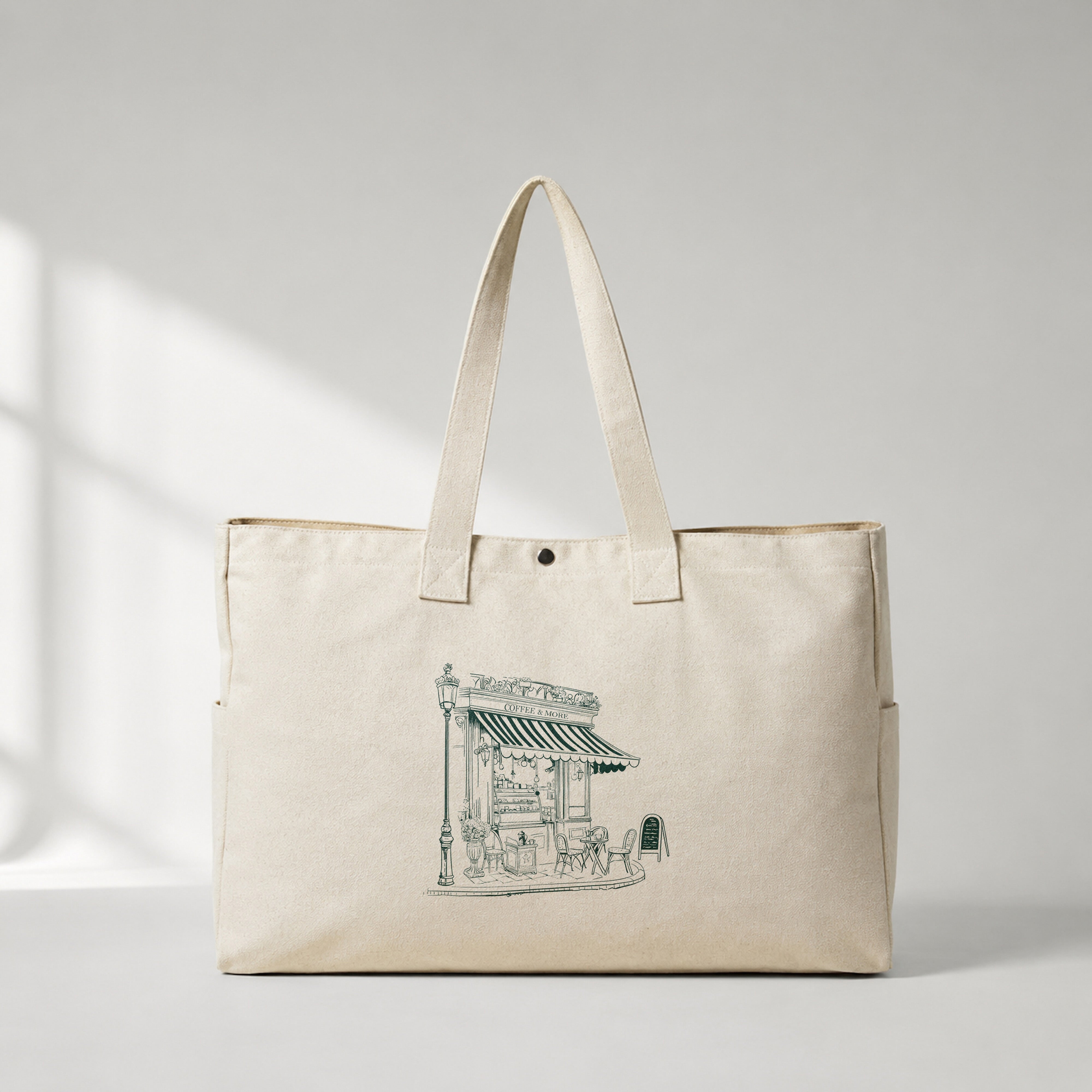 Café de Paris Daily Tote Bag – ön görünüm
