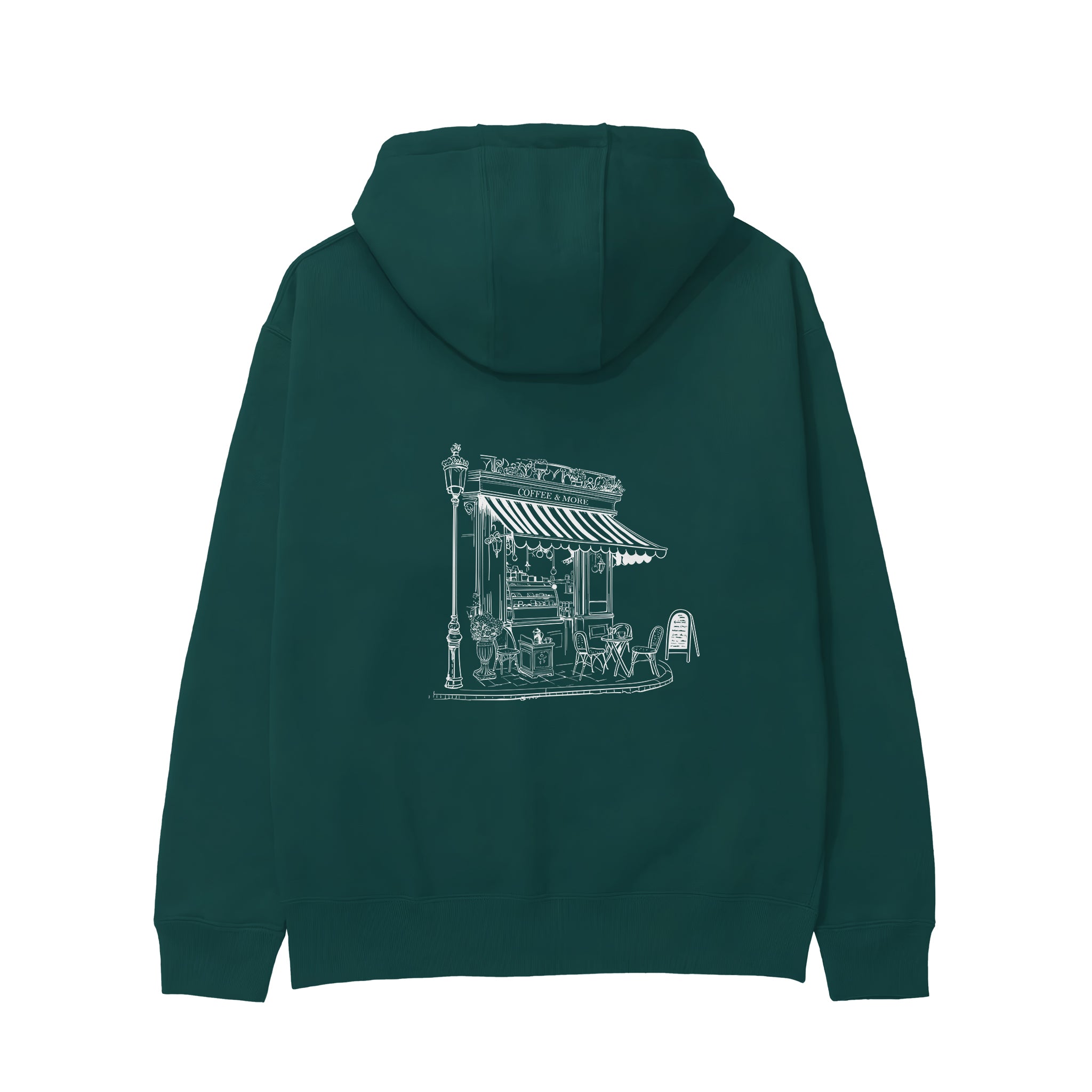Café de Paris Hoodie - Antrasit - arka görünüm