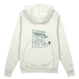 Café de Paris Oversize Hoodie - Beyaz - arka görünüm