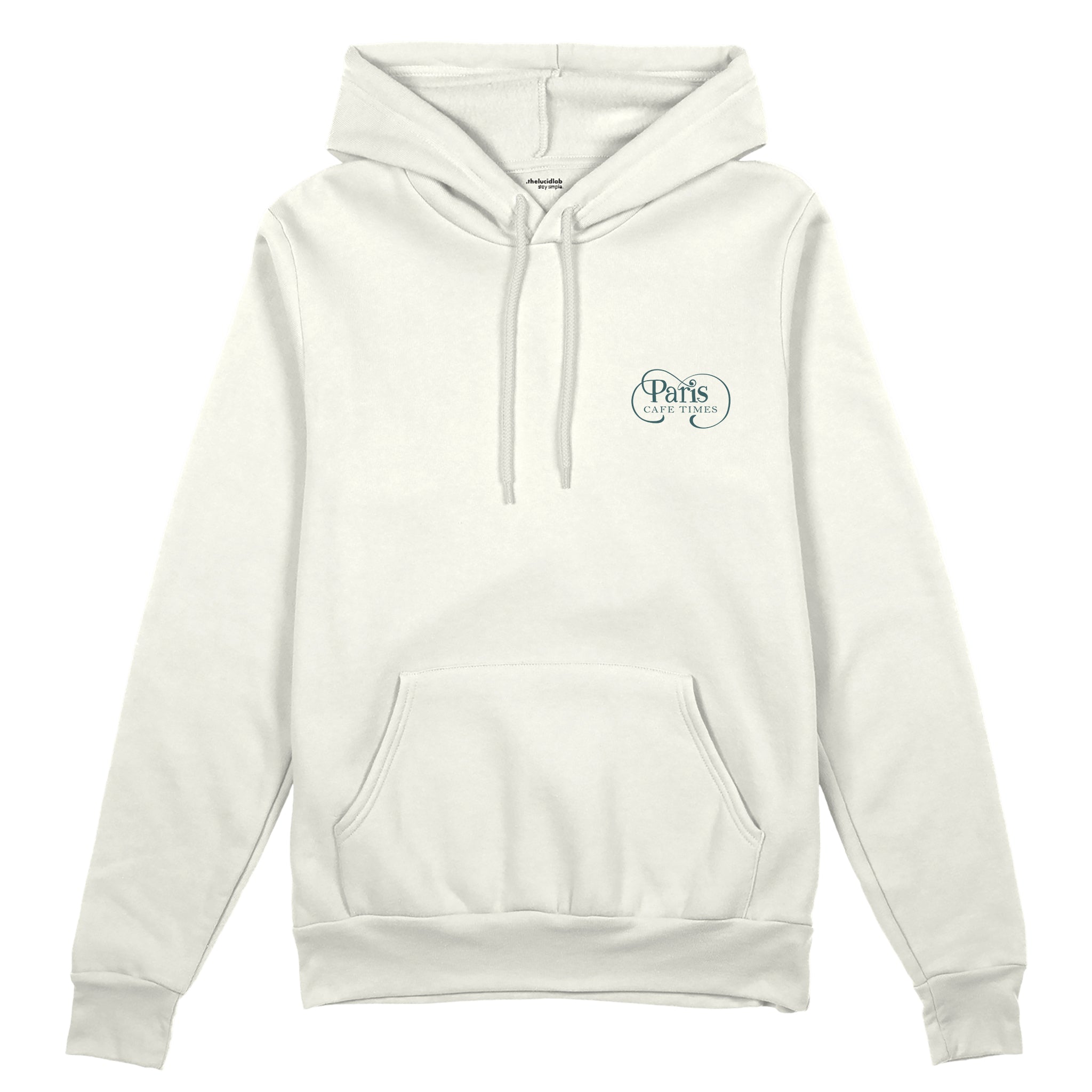 Café de Paris Oversize Hoodie - Beyaz - ön görünüm