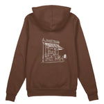 Café de Paris Oversize Hoodie - Kahverengi - arka görünüm