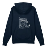 Café de Paris Oversize Hoodie - Lacivert - arka görünüm
