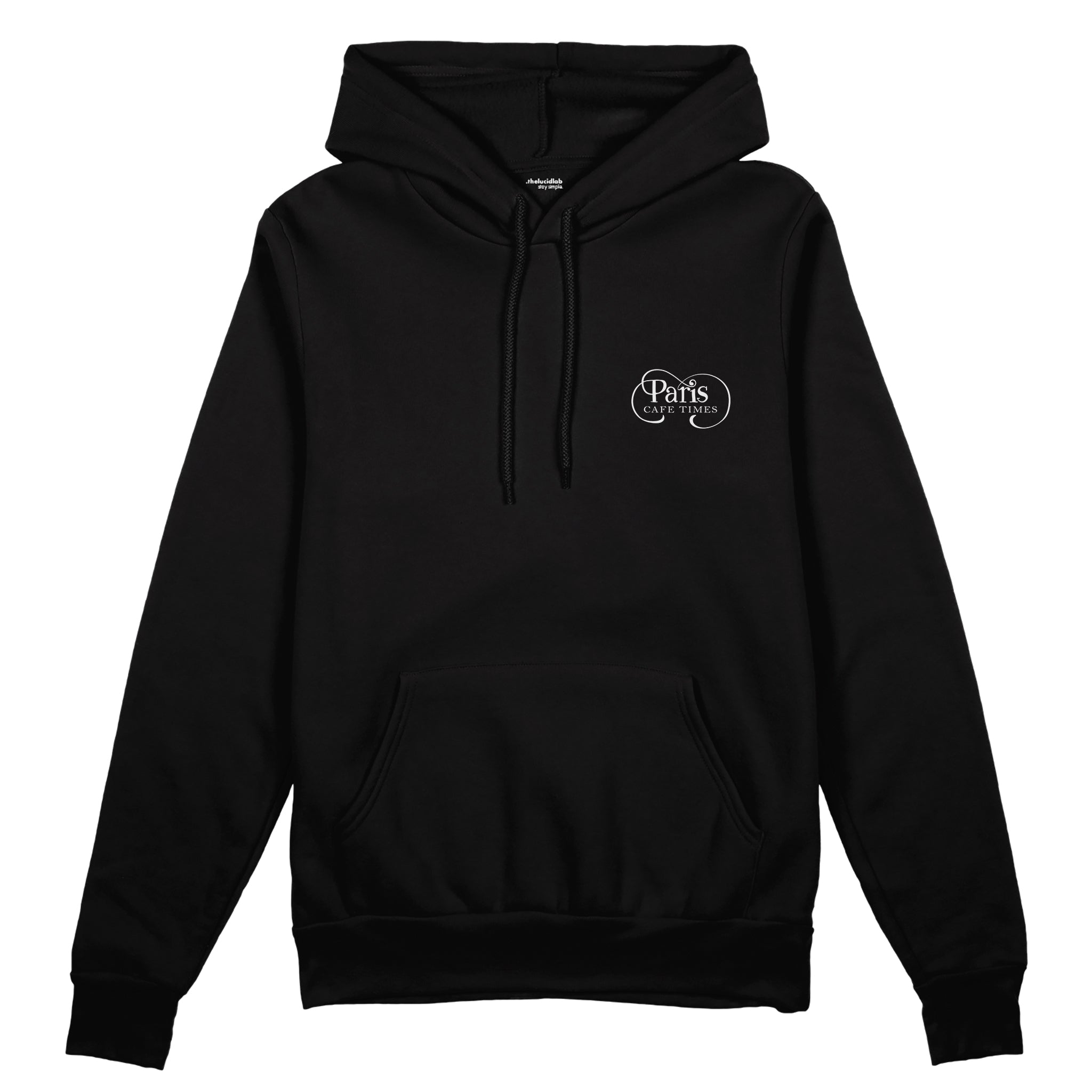 Café de Paris Oversize Hoodie - Siyah - ön görünüm