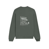 Café de Paris Oversize Sweatshirt - Antrasit - arka görünüm