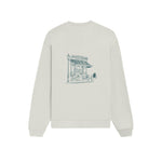 Café de Paris Oversize Sweatshirt - Beyaz - arka görünüm