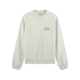 Café de Paris Oversize Sweatshirt - Beyaz - ön görünüm