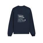 Café de Paris Oversize Sweatshirt - Lacivert - arka görünüm
