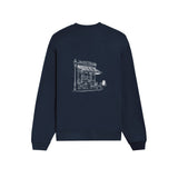 Café de Paris Oversize Sweatshirt - Lacivert - arka görünüm