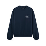 Café de Paris Oversize Sweatshirt - Lacivert - ön görünüm