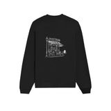 Café de Paris Oversize Sweatshirt - Siyah - arka görünüm