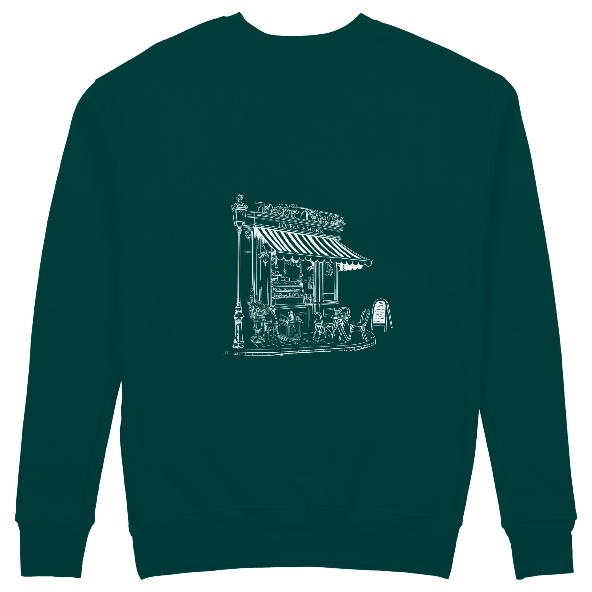 Café de Paris Sweatshirt - Antrasit - arka görünüm