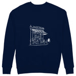 Café de Paris Sweatshirt - Lacivert - arka görünüm