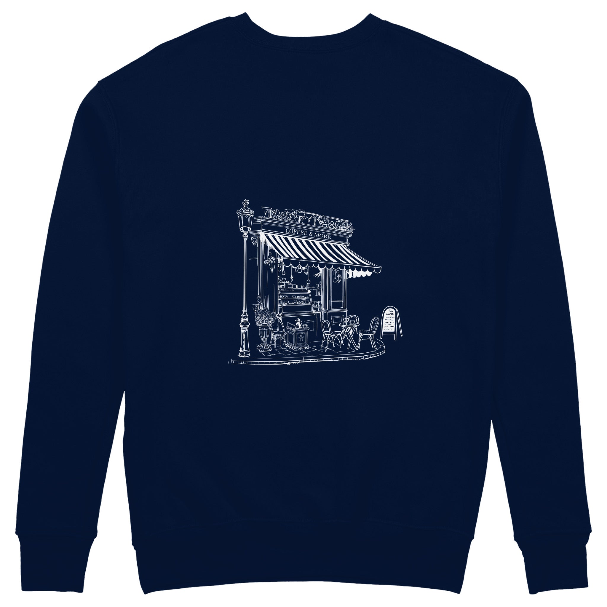 Café de Paris Sweatshirt - Lacivert - arka görünüm