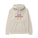 Call Me When You’re Rich Hoodie - Krem - ön görünüm