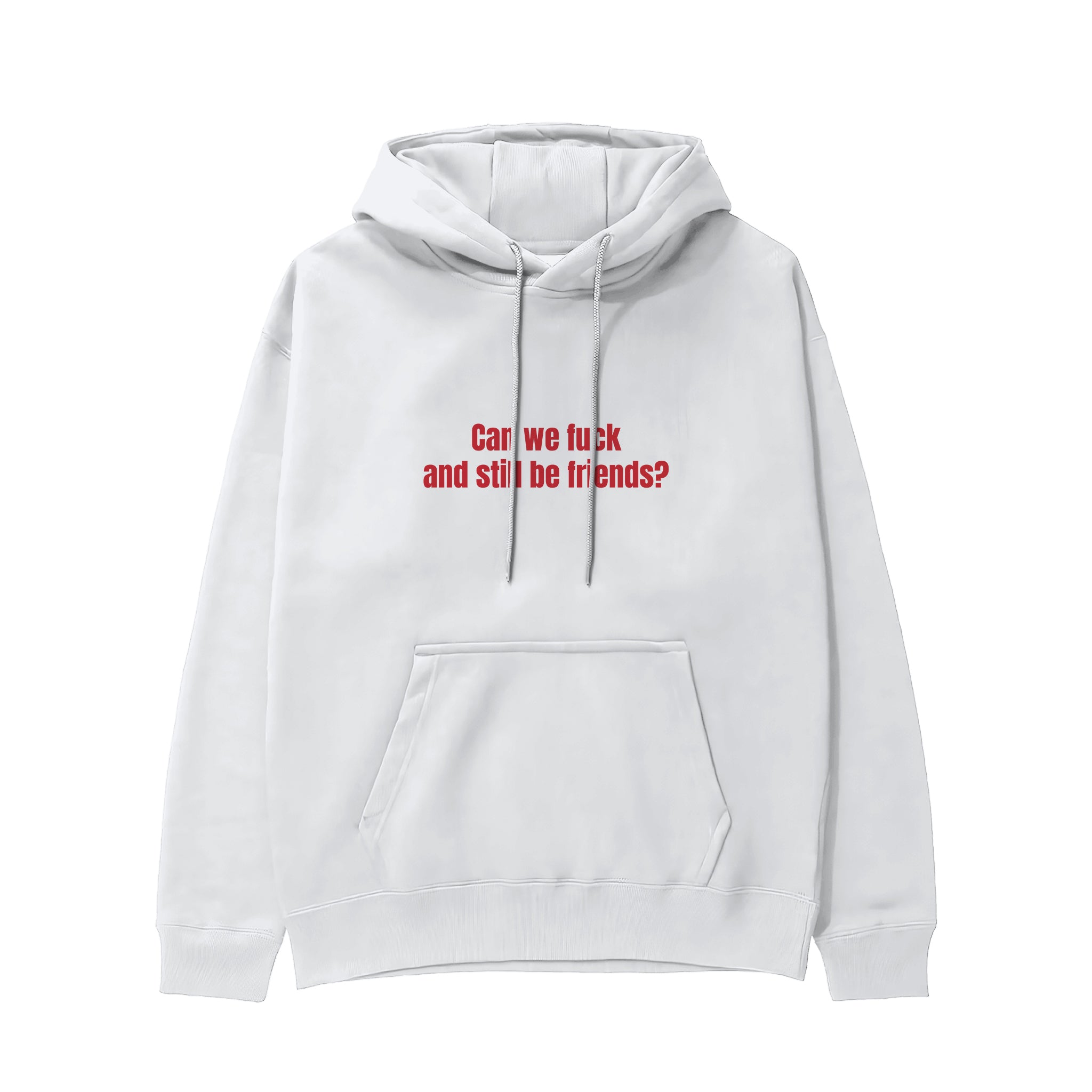 Can We Fuck Hoodie - Beyaz - ön görünüm