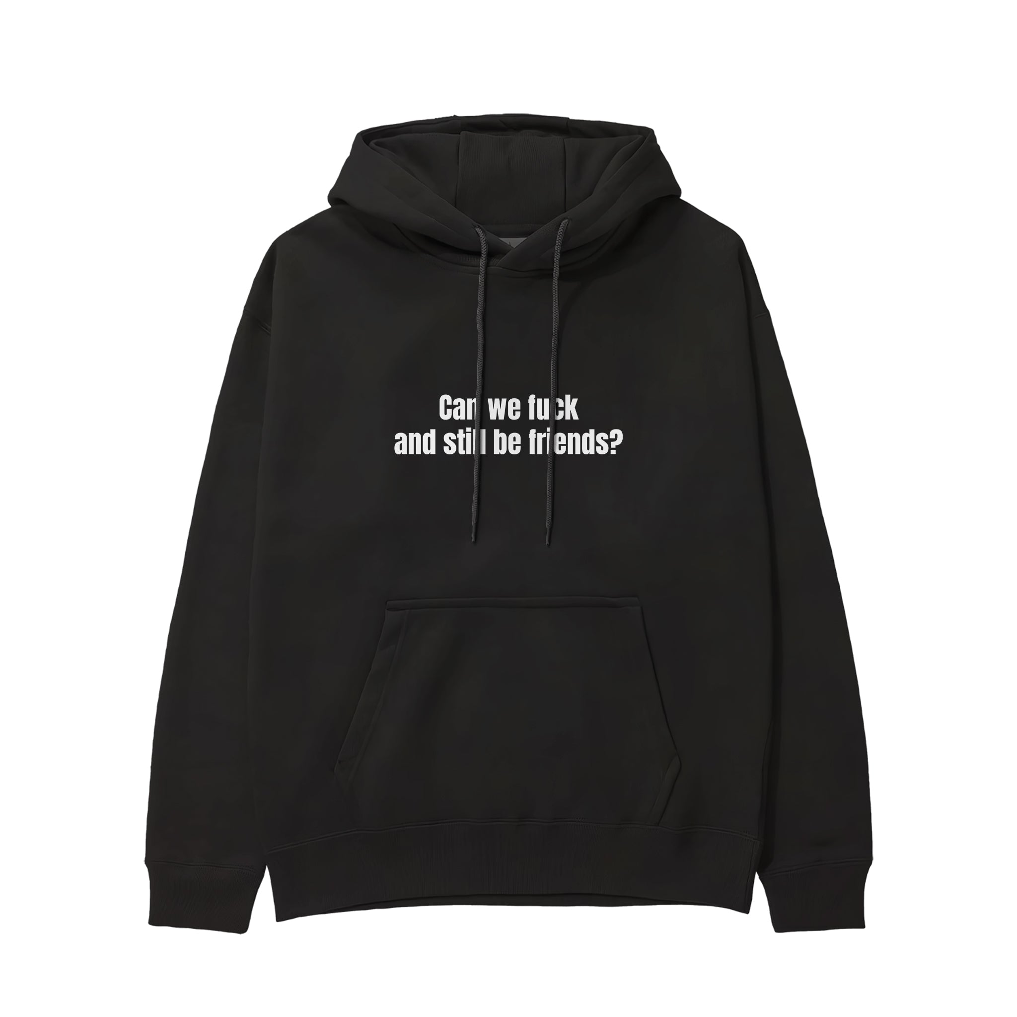 Can We Fuck Hoodie - Siyah - ön görünüm