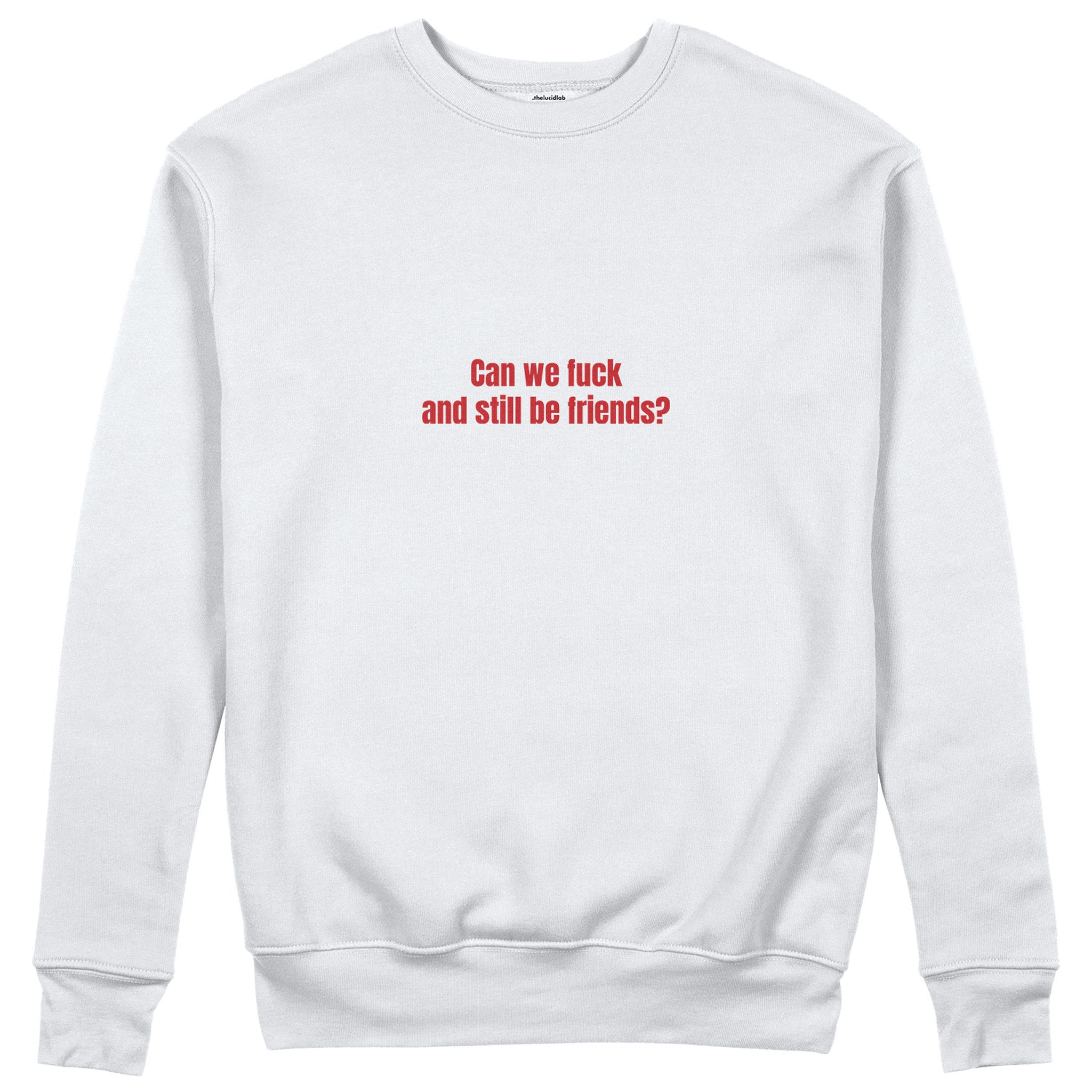 Can We Fuck Sweatshirt - Beyaz - ön görünüm