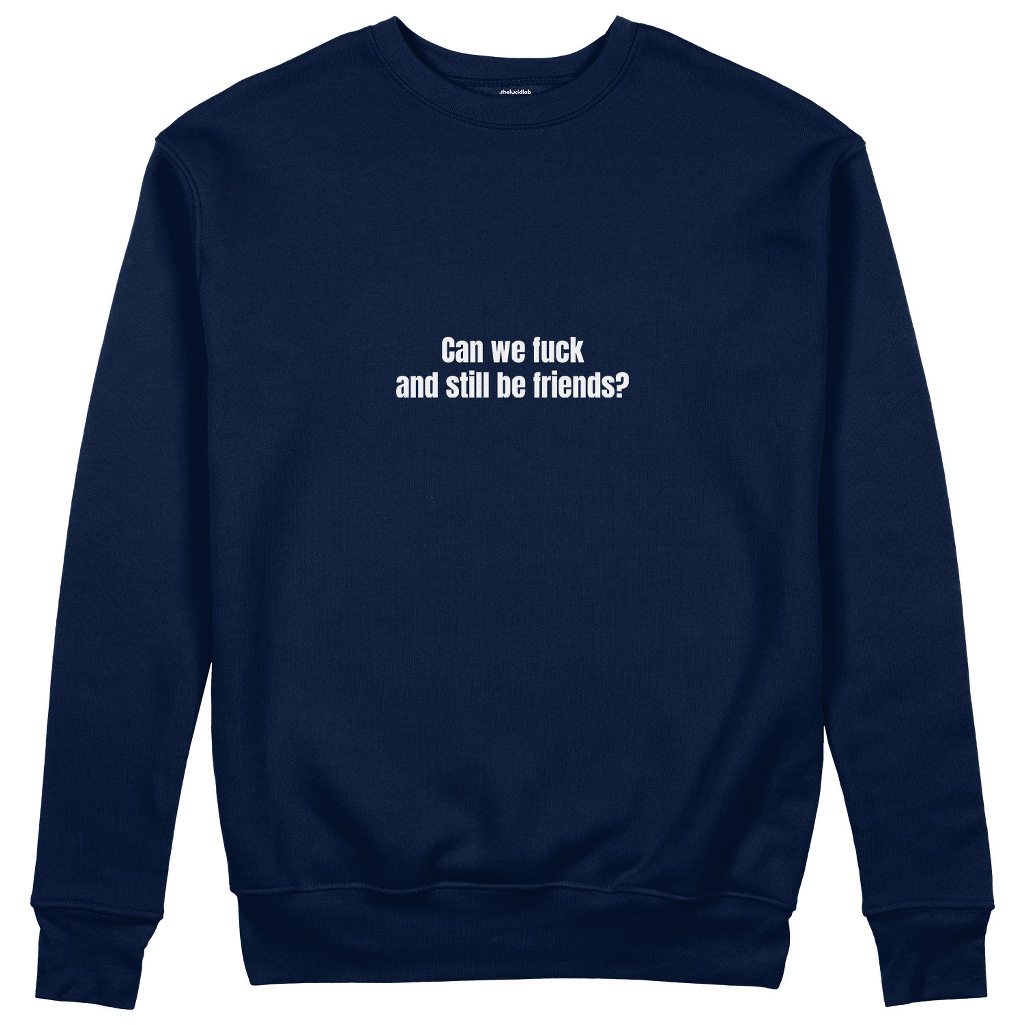 Can We Fuck Sweatshirt - Lacivert - ön görünüm