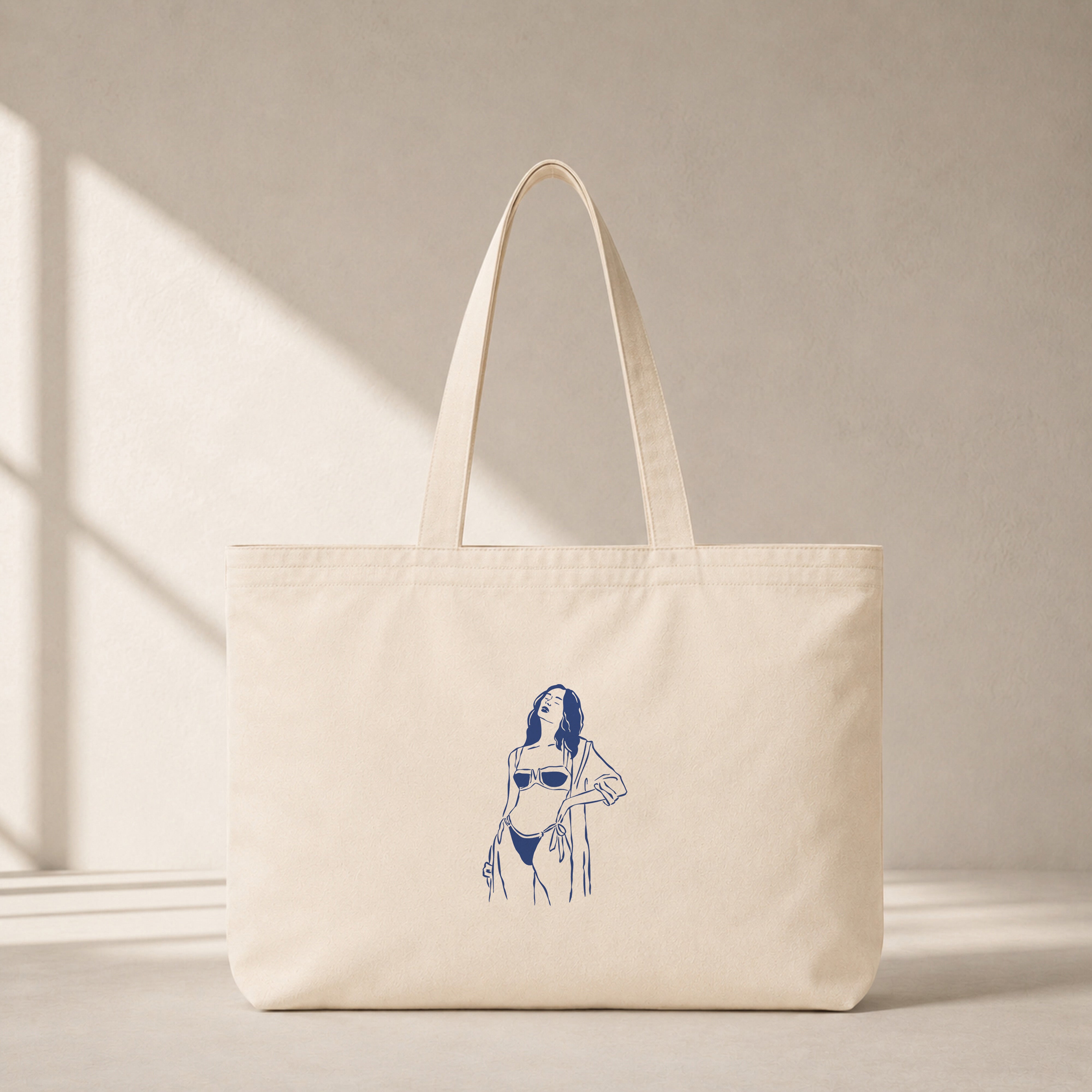 Catch Me By The Sea Club Tote Bag – ön görünüm