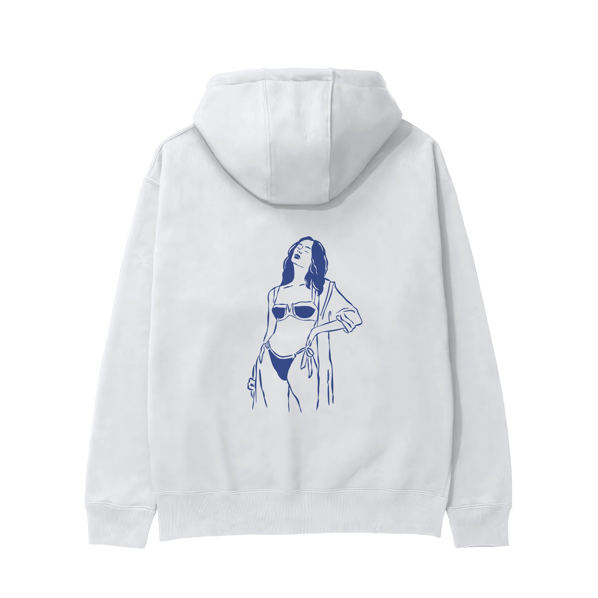 Catch Me By The Sea Hoodie - Beyaz - arka görünüm