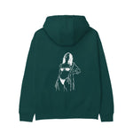 Catch Me By The Sea Hoodie - Koyu Yeşil - arka görünüm