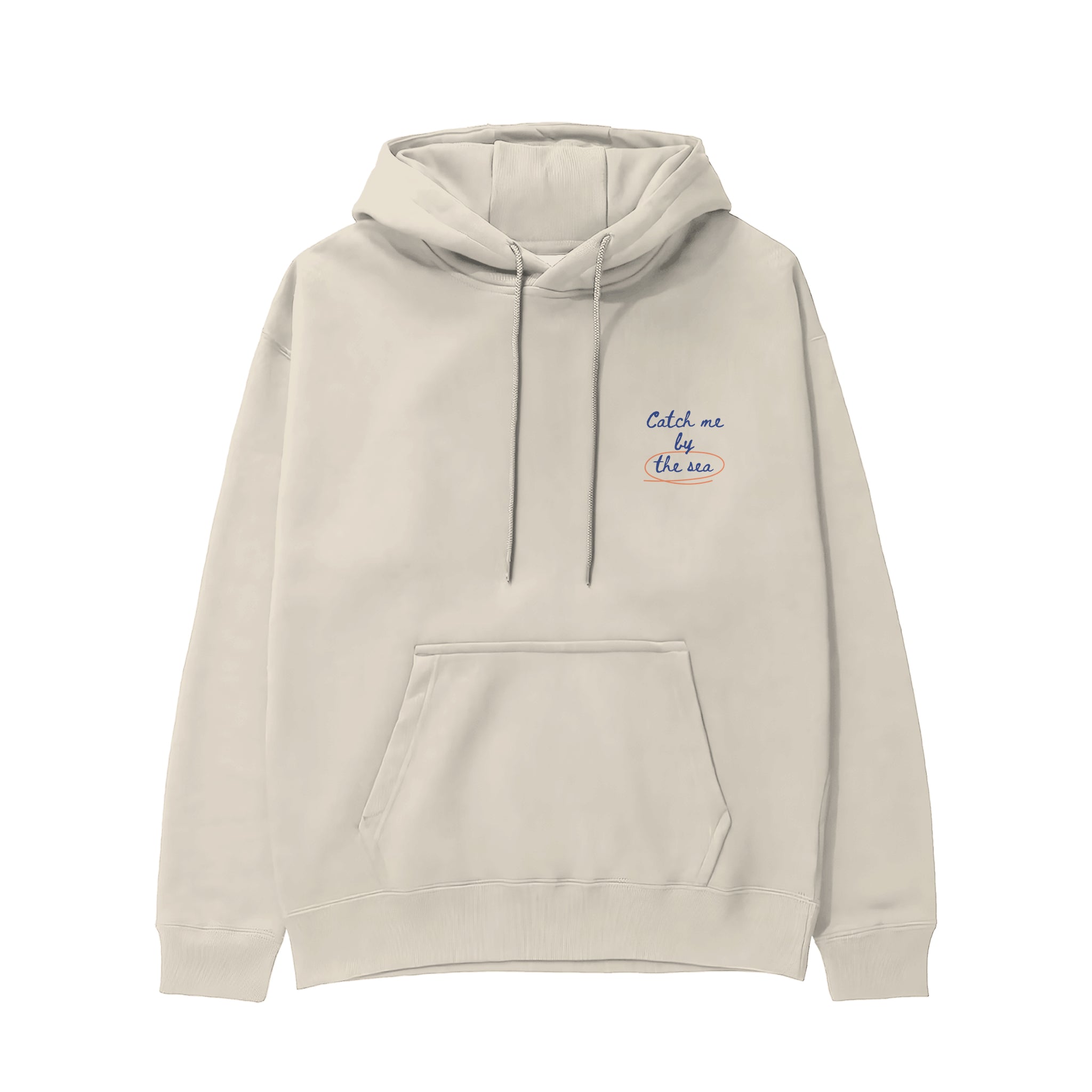 Catch Me By The Sea Hoodie - Krem - ön görünüm