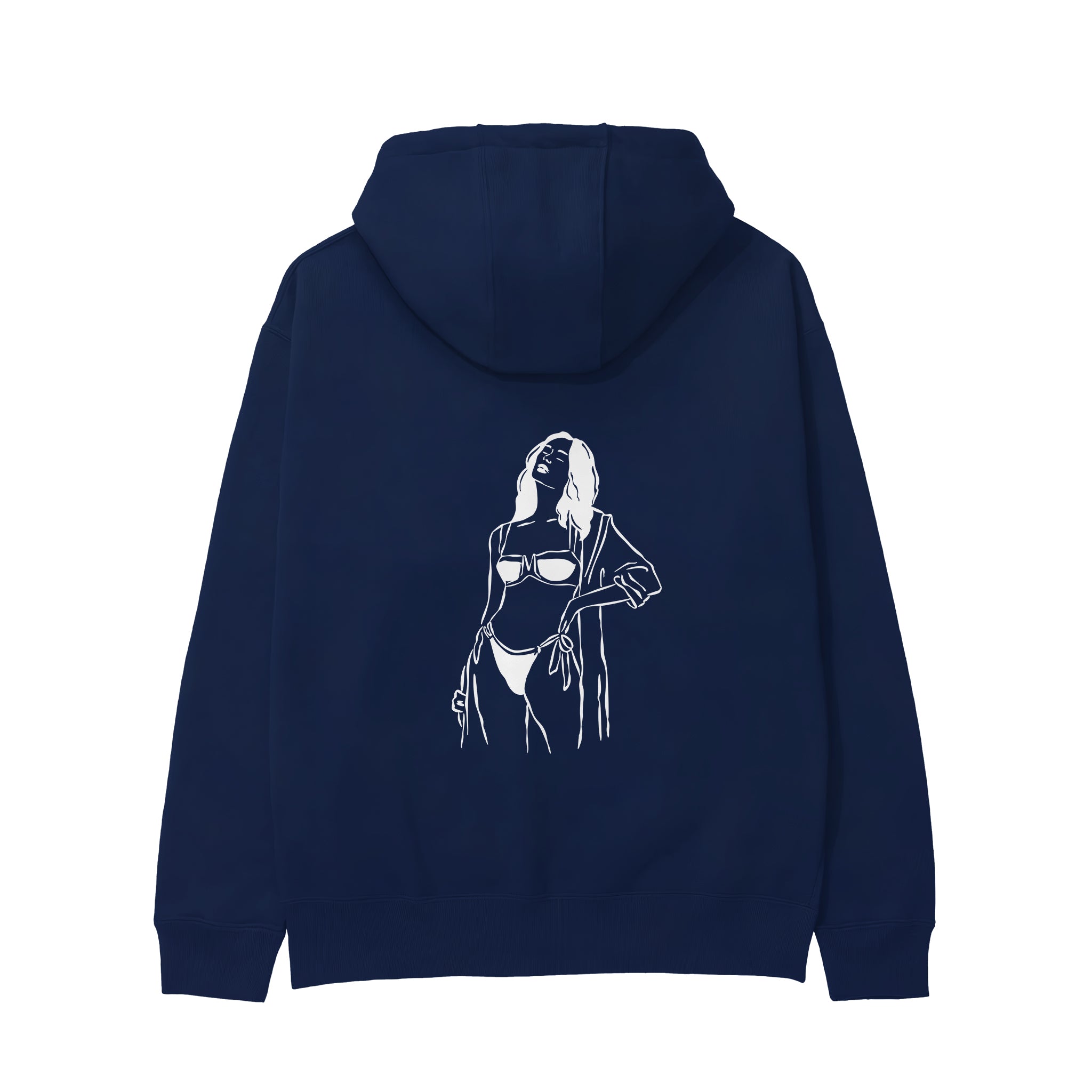 Catch Me By The Sea Hoodie - Lacivert - arka görünüm