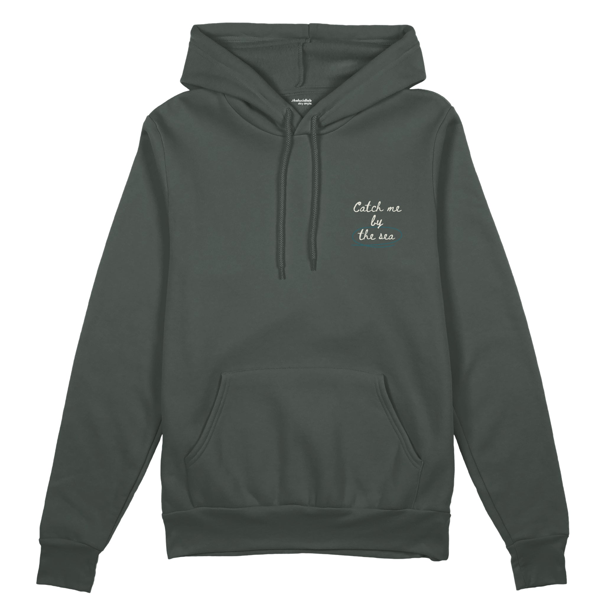 Catch Me By The Sea Oversize Hoodie - Antrasit - ön görünüm