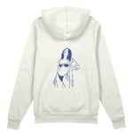 Catch Me By The Sea Oversize Hoodie - Beyaz - arka görünüm