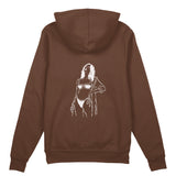 Catch Me By The Sea Oversize Hoodie - Kahverengi - arka görünüm
