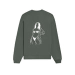 Catch Me By The Sea Oversize Sweatshirt - Antrasit - arka görünüm
