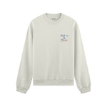 Catch Me By The Sea Oversize Sweatshirt - Beyaz - ön görünüm