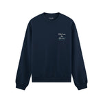 Catch Me By The Sea Oversize Sweatshirt - Lacivert - ön görünüm