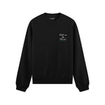 Catch Me By The Sea Oversize Sweatshirt - Siyah - ön görünüm