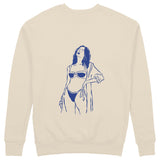 Catch Me By The Sea Sweatshirt - Bej - arka görünüm