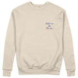 Catch Me By The Sea Sweatshirt - Bej - ön görünüm