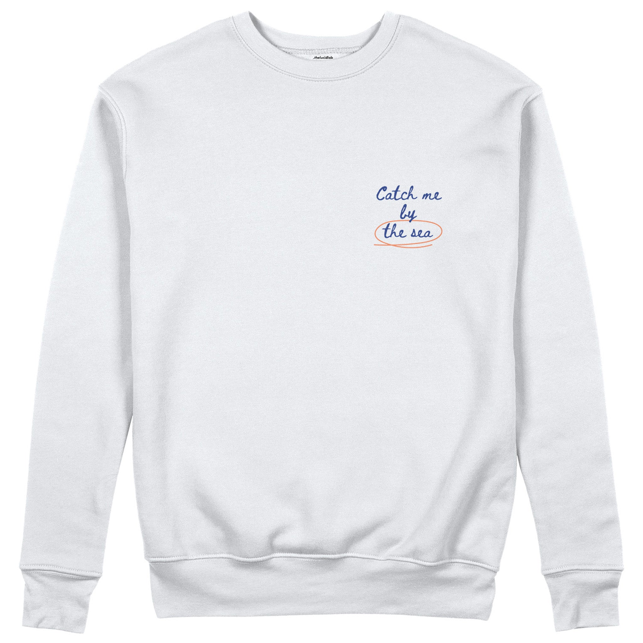 Catch Me By The Sea Sweatshirt - Beyaz - ön görünüm