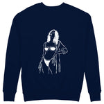 Catch Me By The Sea Sweatshirt - Lacivert - arka görünüm