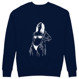 Catch Me By The Sea Sweatshirt - Lacivert - arka görünüm