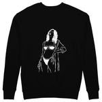 Catch Me By The Sea Sweatshirt - Siyah - arka görünüm