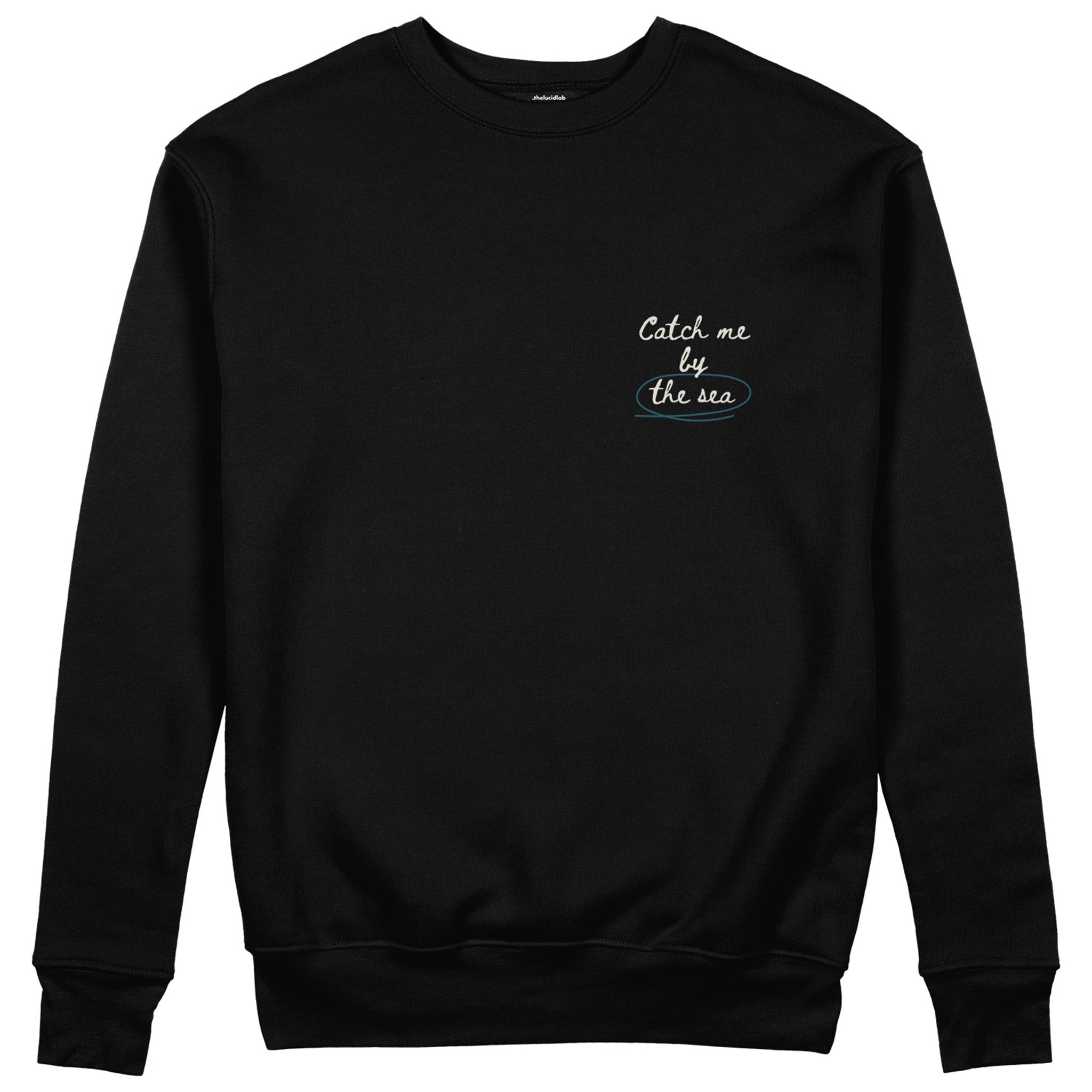 Catch Me By The Sea Sweatshirt - Siyah - ön görünüm