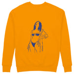 Catch Me By The Sea Sweatshirt - Turuncu - arka görünüm