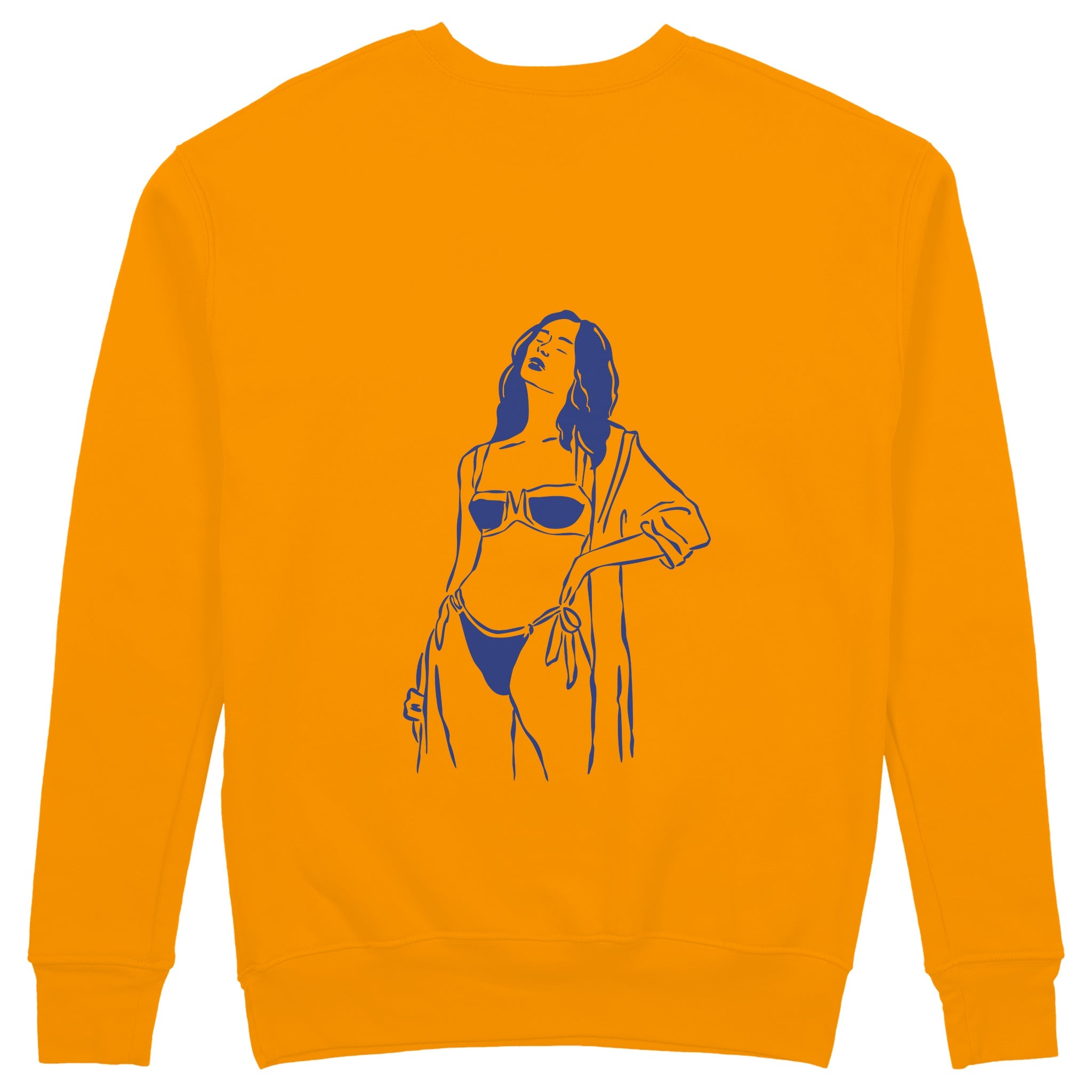 Catch Me By The Sea Sweatshirt - Turuncu - arka görünüm