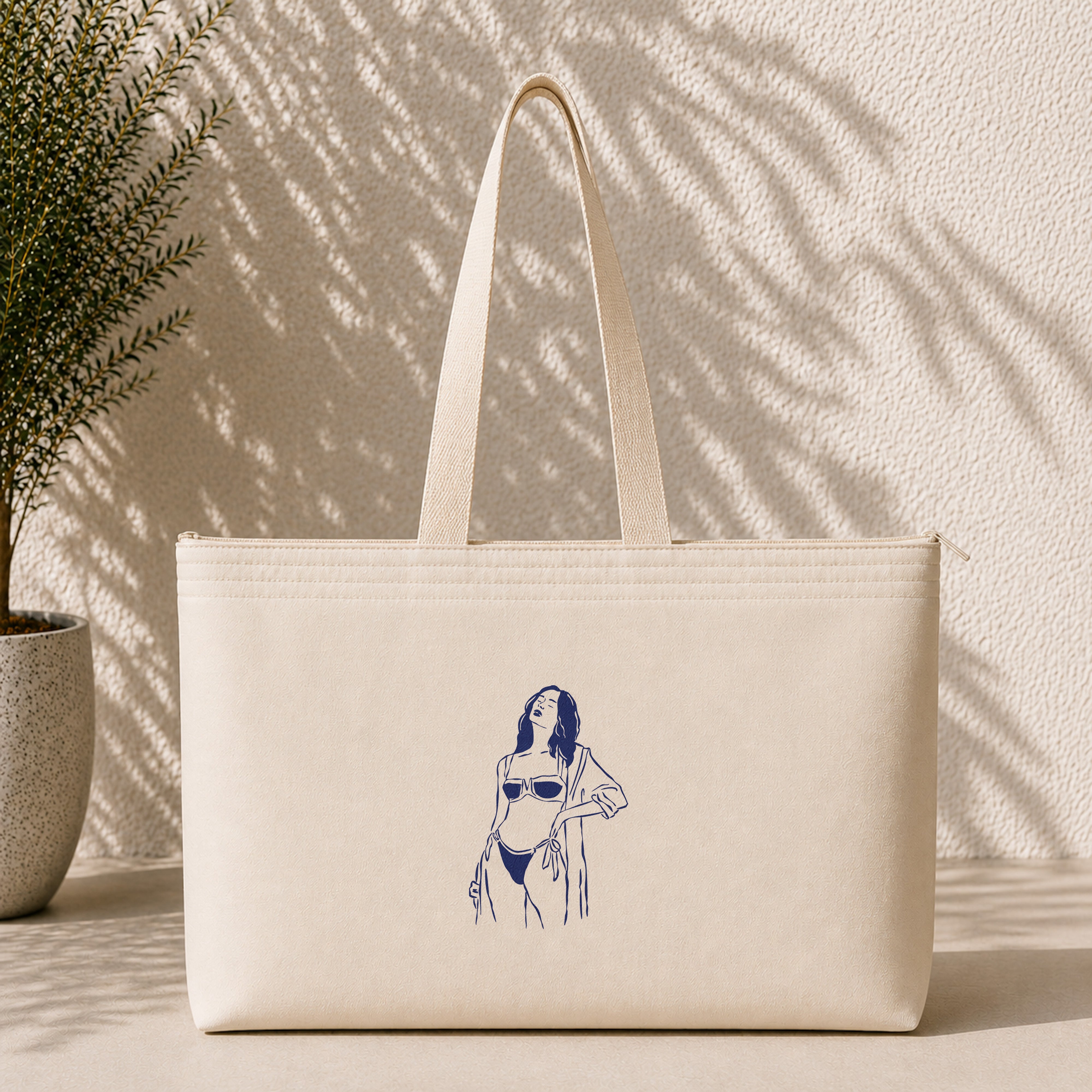 Catch Me By The Sea Weekend Tote Bag – ön görünüm